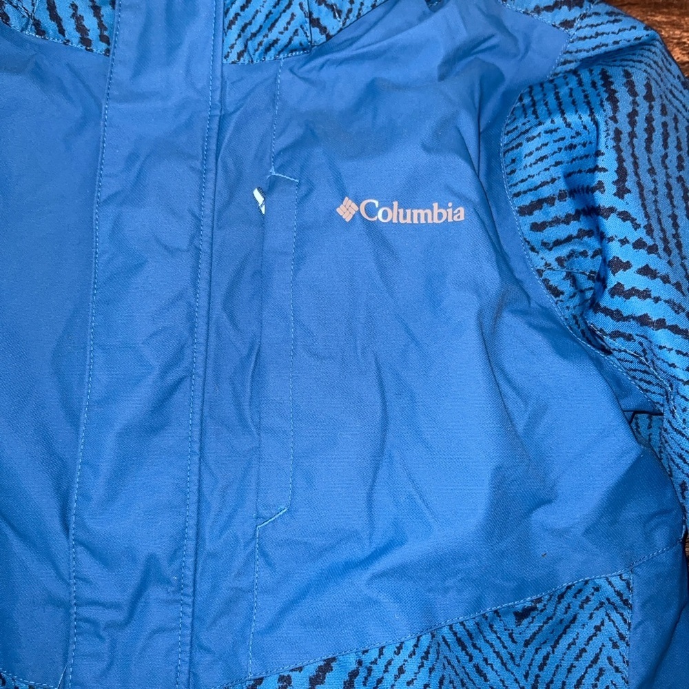 Columbia Kids Vibrant Blue Patterned Puffer Jacket - Picture 3 of 5